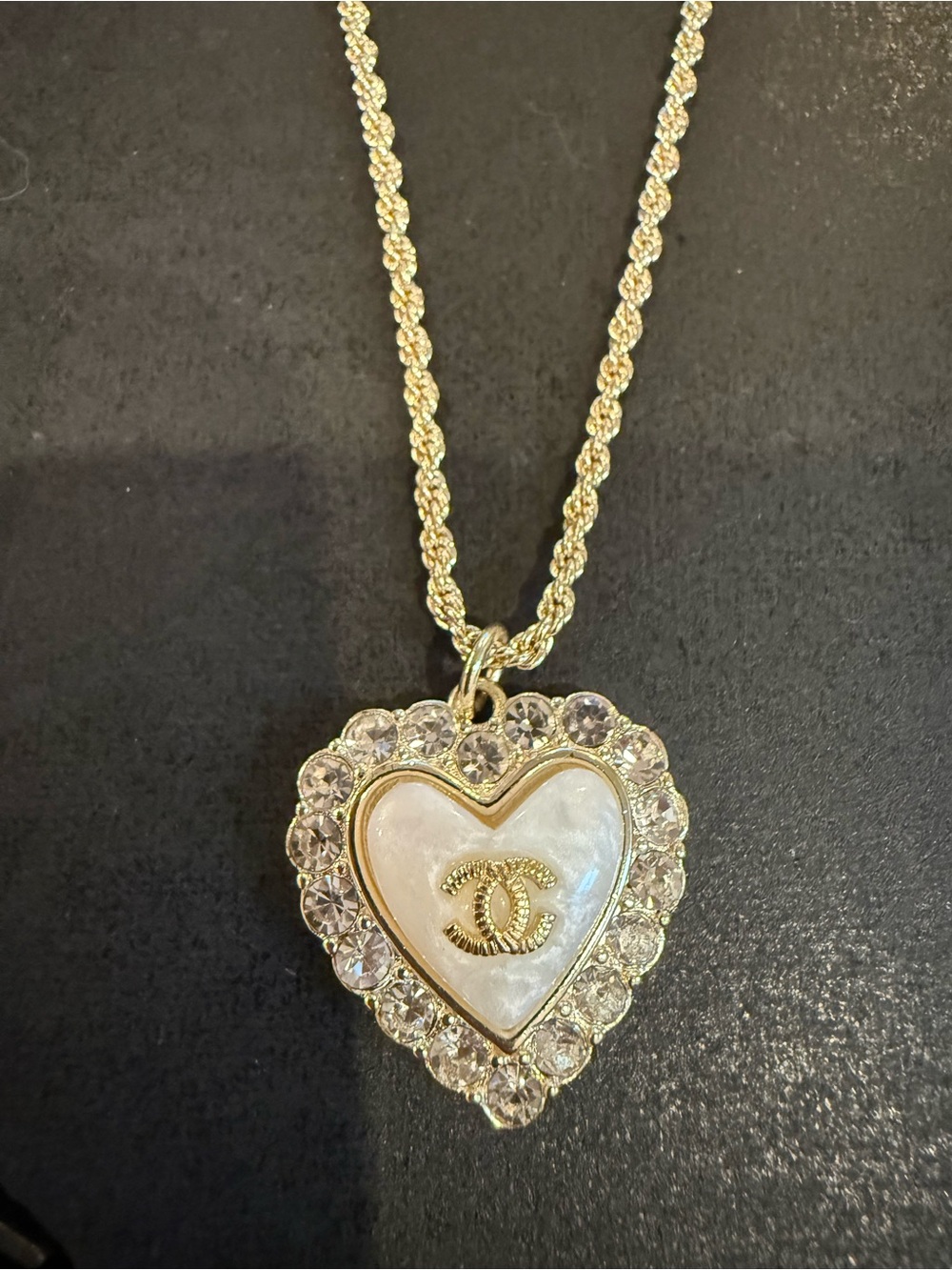 CC heart pendant necklace